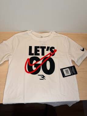 Nike 3BRAND by Russell Wilson Boys Let's Go Graphic T-Shirt White